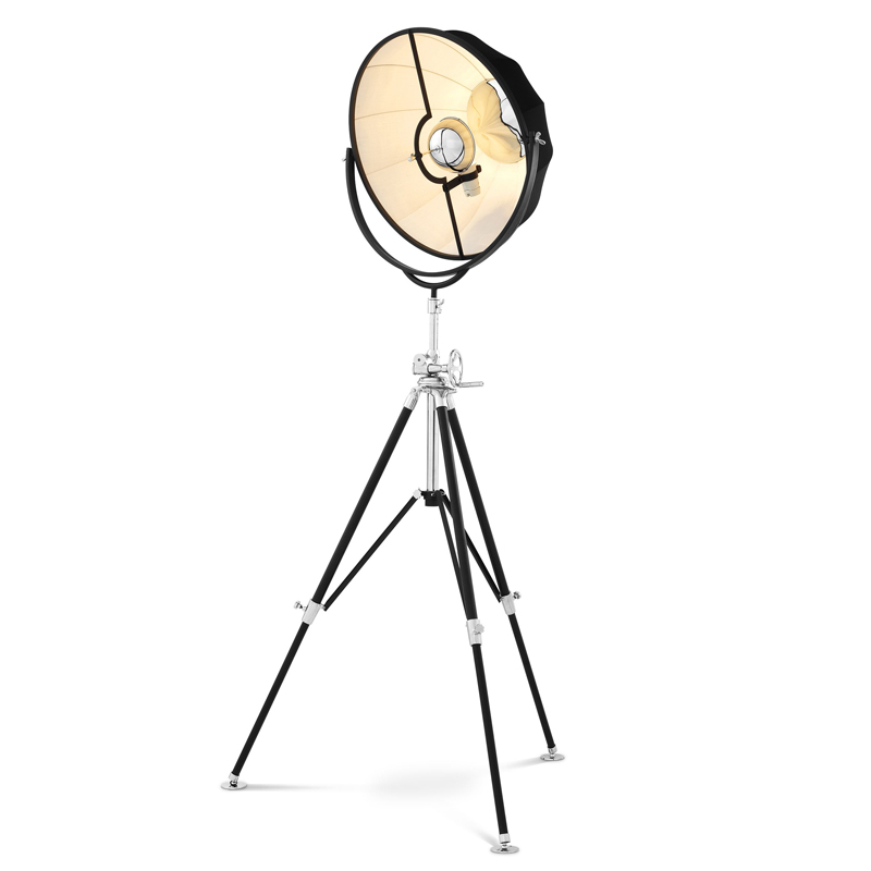 Торшер Eichholtz Floor Lamp Vertigo Черный Никель в Грозном | Loft Concept 