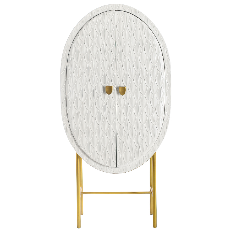 Шкаф White Feathers Cabinet Белый Золотой Шкаф White Feathers Cabinet Белый Золотой в Грозном | Loft Concept