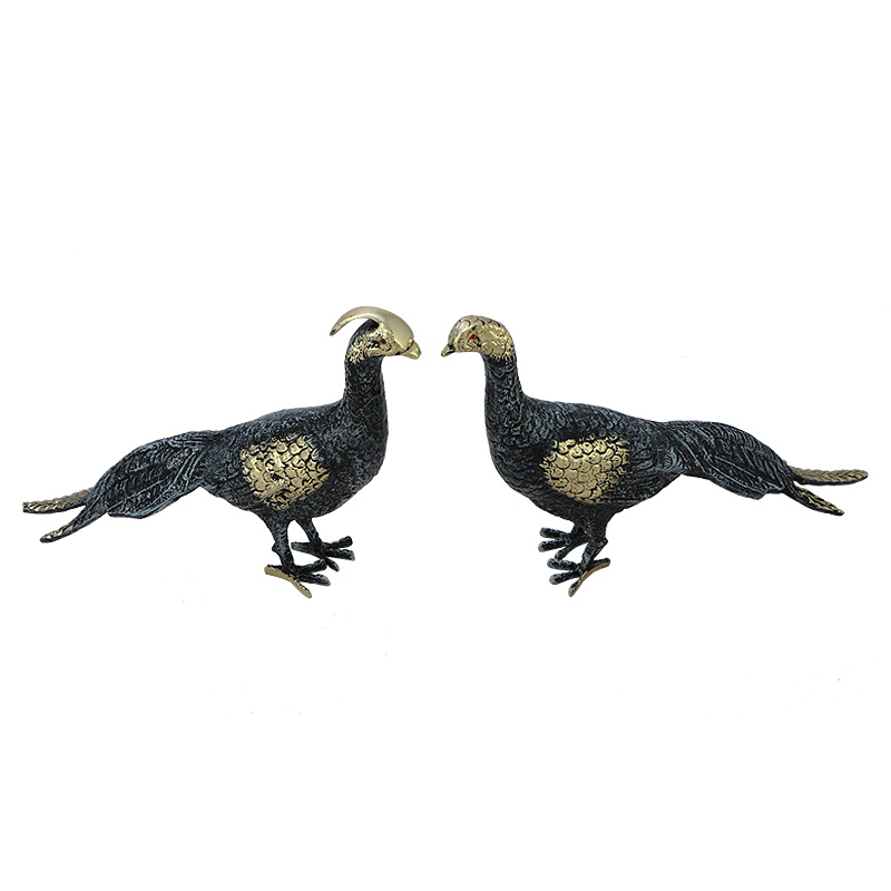 Статуэтка бронзовая пара Павлины синие Bronze Birds Бронза Синий Статуэтка бронзовая пара Павлины синие Bronze Birds Бронза Синий в Грозном | Loft Concept