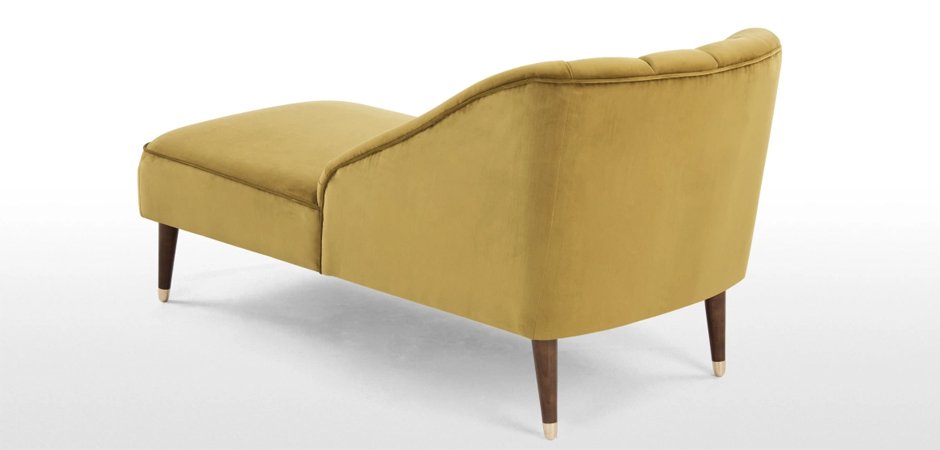 Кушетка Chaise Longue, Antique Gold Velvet Кушетка Chaise Longue, Antique Gold Velvet - Loft-Concept в Грозном