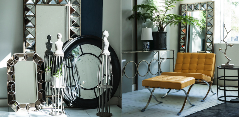 Зеркало настенное состаренное Patina Mirror Wood Зеркало настенное состаренное Patina Mirror Wood - Loft-Concept в Грозном