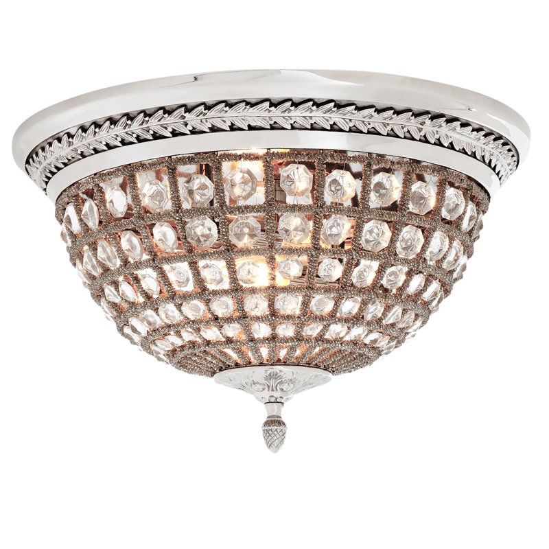 Потолочный светильник Ceiling Lamp Kasbah Nickel Никель Прозрачное Стекло Потолочный светильник Ceiling Lamp Kasbah Nickel Никель Прозрачное Стекло в Грозном | Loft Concept