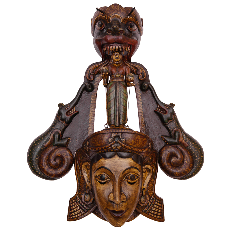 Маска Sri-Lanka Traditional Mask Шри-Ланка Коричневый Мульти Маска Sri-Lanka Traditional Mask Шри-Ланка Коричневый Мульти в Грозном | Loft Concept