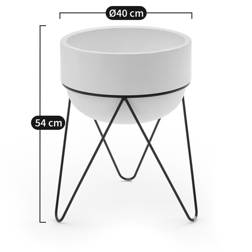 Кашпо Elevated Planters Luna 54 белое Кашпо Elevated Planters Luna 54 белое в Грозном