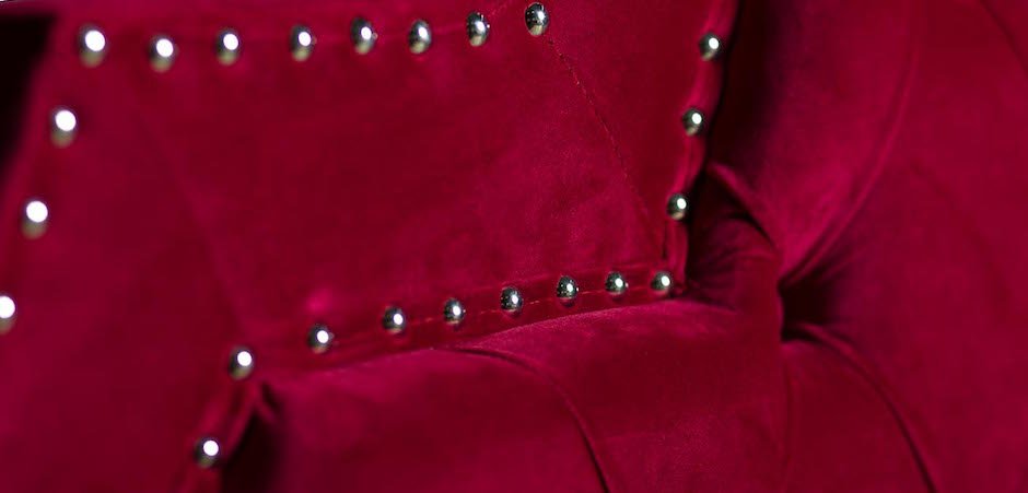 Кровать двуспальная с изголовьем красная Button Кровать двуспальная с изголовьем красная Button - Loft-Concept в Грозном