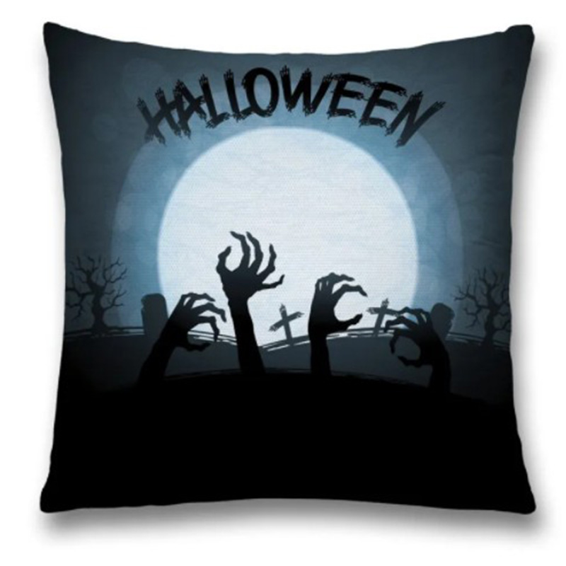 Подушка Halloween Zombie Синий Черный Подушка Halloween Zombie Синий Черный в Грозном | Loft Concept