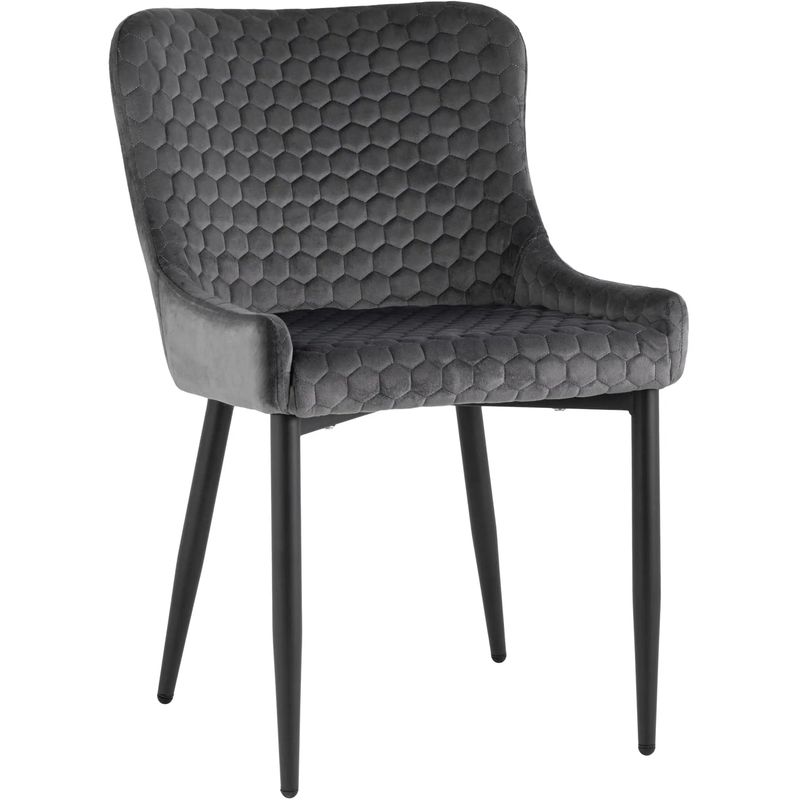 Стул Stitch Honey Chair Серый Велюр Серый Черный Стул Stitch Honey Chair Серый Велюр Серый Черный в Грозном | Loft Concept