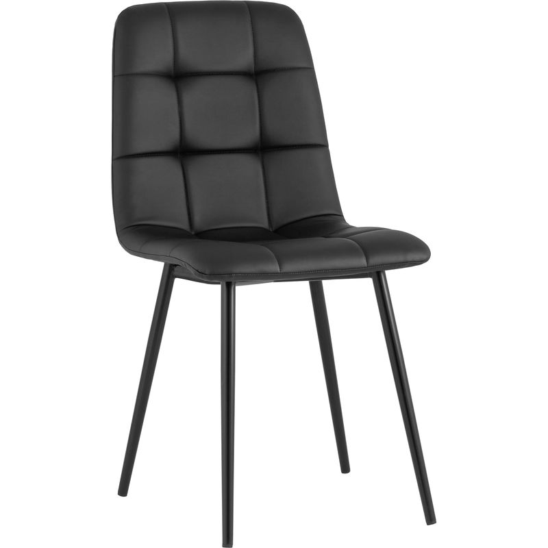 Стул NANCY S Chair Черная Экокожа Черный Стул NANCY S Chair Черная Экокожа Черный в Грозном | Loft Concept