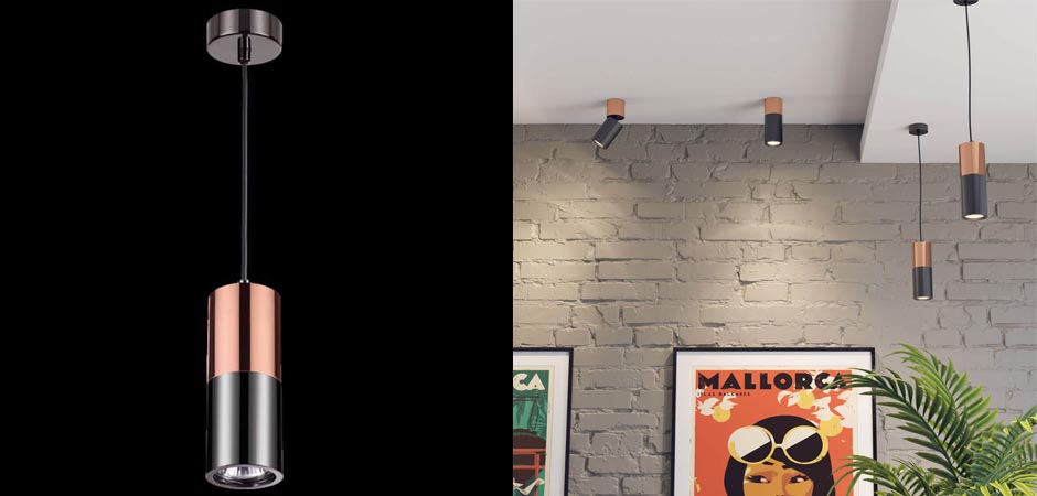 Подвесной светильник Modern Illumination Black & Copper Подвесной светильник Modern Illumination Black & Copper - Loft-Concept в Грозном