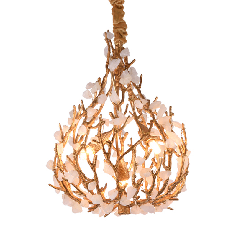 Люстра Gillis Chandelier Золотой Белый Люстра Gillis Chandelier Золотой Белый в Грозном | Loft Concept