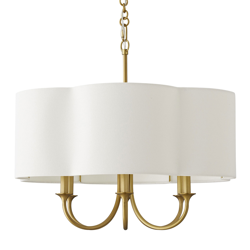 Люстра Vitorino Gold Chandelier Золотой Белый Люстра Vitorino Gold Chandelier Золотой Белый в Грозном | Loft Concept