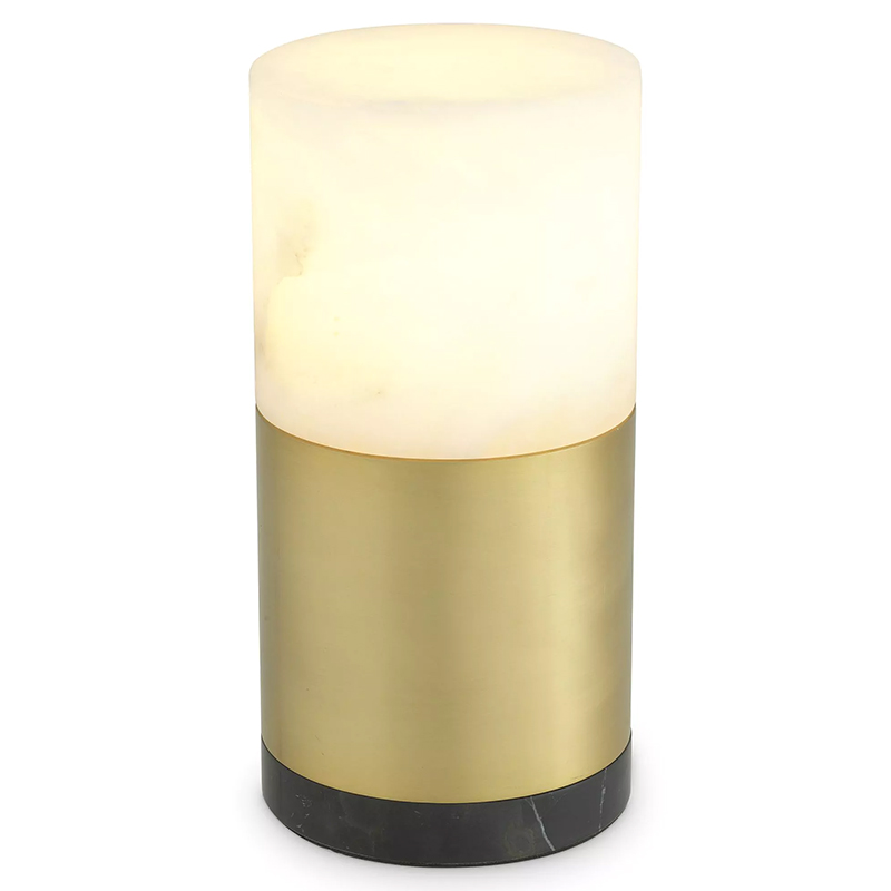 Настольная лампа Eichholtz Table Lamp McLean 15 cm Белый Мрамор Bianco Латунь Черный Мрамор Nero Настольная лампа Eichholtz Table Lamp McLean 15 cm Белый Мрамор Bianco Латунь Черный Мрамор Nero в Грозном | Loft Concept