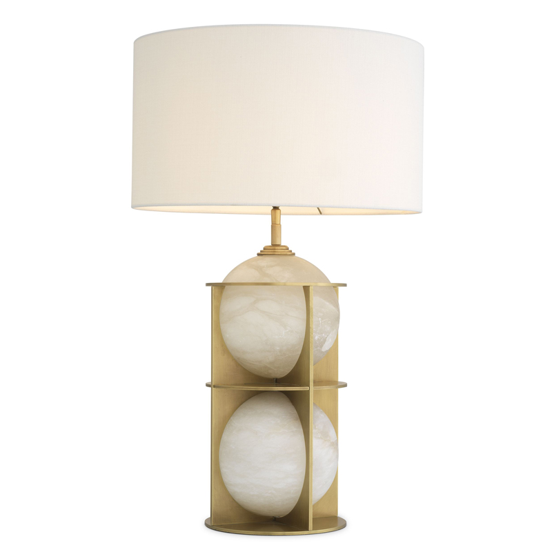 Настольная лампа Eichholtz Table Lamp Eternity Латунь Античная полированная Кремовый Настольная лампа Eichholtz Table Lamp Eternity Латунь Античная полированная Кремовый в Грозном | Loft Concept