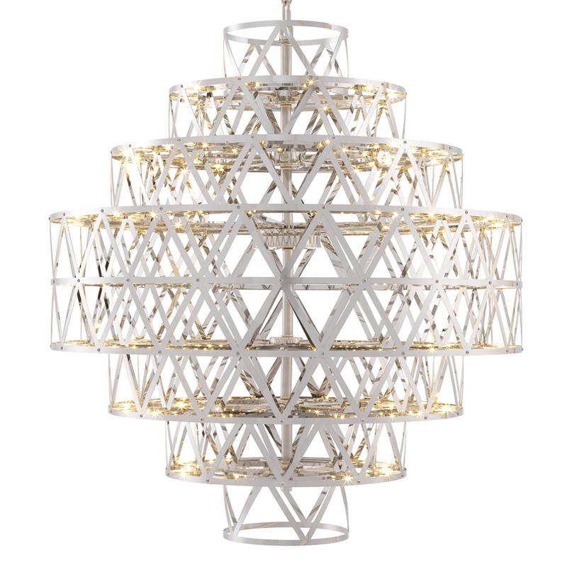 Люстра Eichholtz Chandelier Clinton Nickel Никель Люстра Eichholtz Chandelier Clinton Nickel Никель в Грозном | Loft Concept