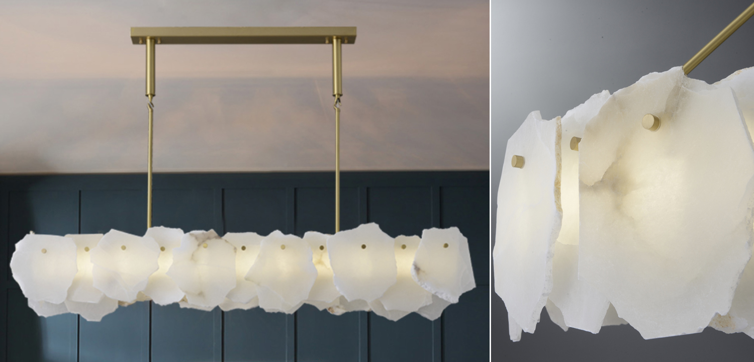 Люстра Lucretia Marble Rectangular Chandelier - фото