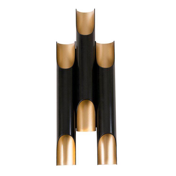 Бра Galliano Triple by DELIGHTFULL Black Черный Золотой Бра Galliano Triple by DELIGHTFULL Black Черный Золотой в Грозном | Loft Concept
