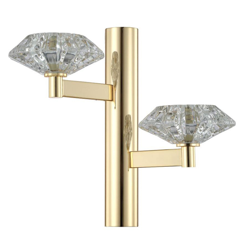 Бра Yerker Sconce gold Глянцевое золото Прозрачный в Грозном | Loft Concept 