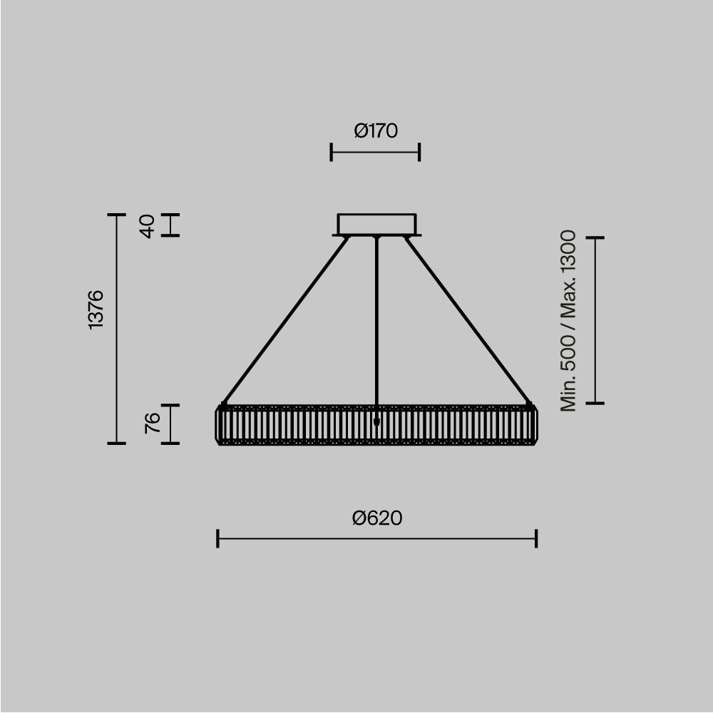 Люстра подвесная Krone 3000К 36Вт в Грозном