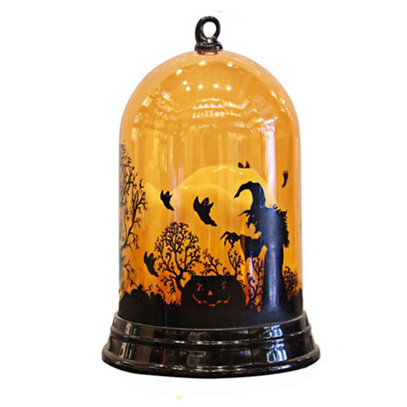 Фонарь Halloween Lantern Оранжевый Черный Фонарь Halloween Lantern Оранжевый Черный в Грозном | Loft Concept