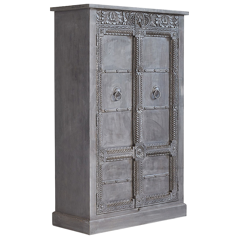 Шкаф Sudarshan Grey Mango Wardrobe Серый Шкаф Sudarshan Grey Mango Wardrobe Серый в Грозном | Loft Concept