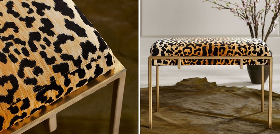 Пуф Metal and Leopard Ottoman Пуф Metal and Leopard Ottoman - Loft-Concept в Грозном