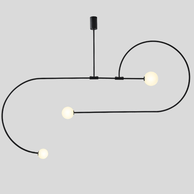 Люстра Fontana Amorosa Three Vortex Black Черный Белый Люстра Fontana Amorosa Three Vortex Black Черный Белый в Грозном | Loft Concept