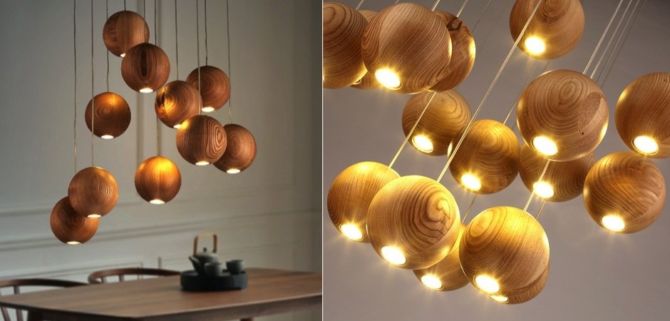 Подвесной светильник Lofter Wooden Sphere Подвесной светильник Lofter Wooden Sphere - Loft-Concept в Грозном