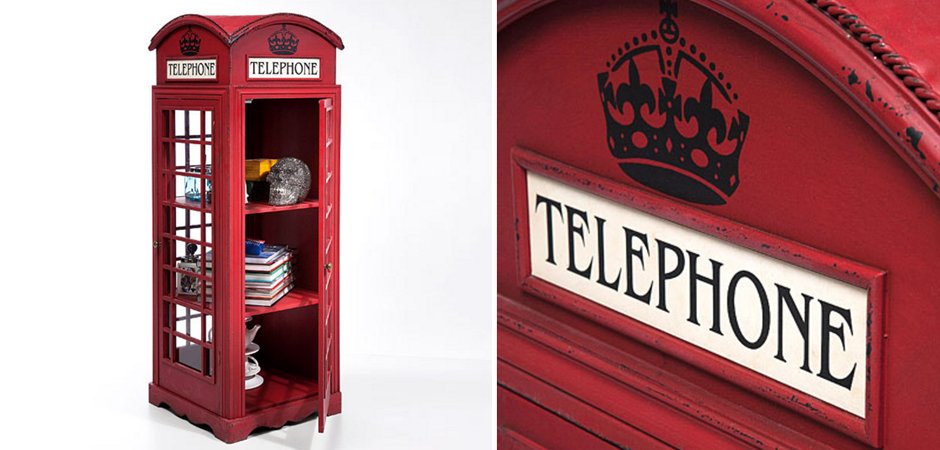 Витрина "Телефонная будка" London telephone box Витрина "Телефонная будка" London telephone box - Loft-Concept в Грозном