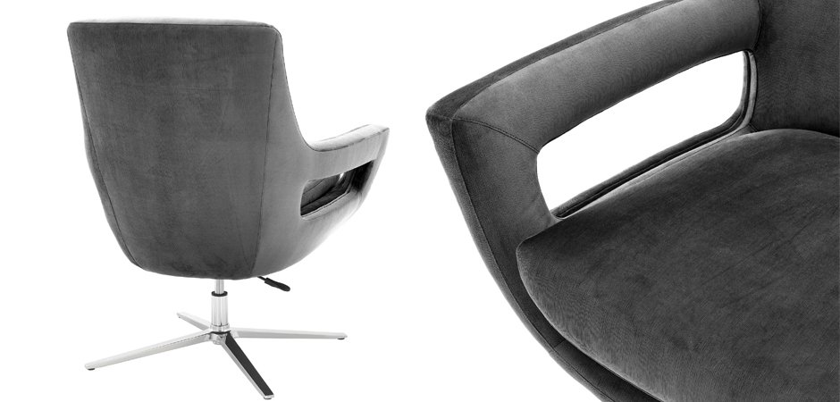 Кресло Eichholtz Swivel Chair Flavio Grey Кресло Eichholtz Swivel Chair Flavio Grey - Loft-Concept в Грозном