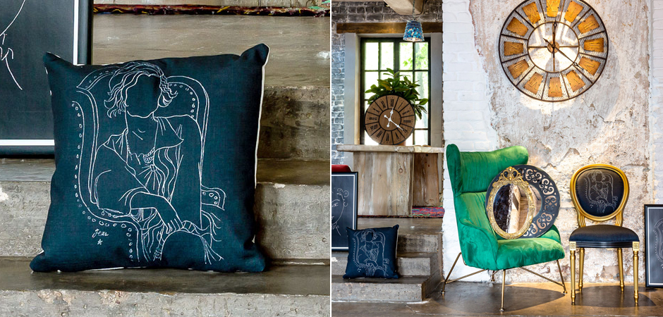 Декоративная подушка White Silhouette Coco Pillow - Loft-Concept в Грозном