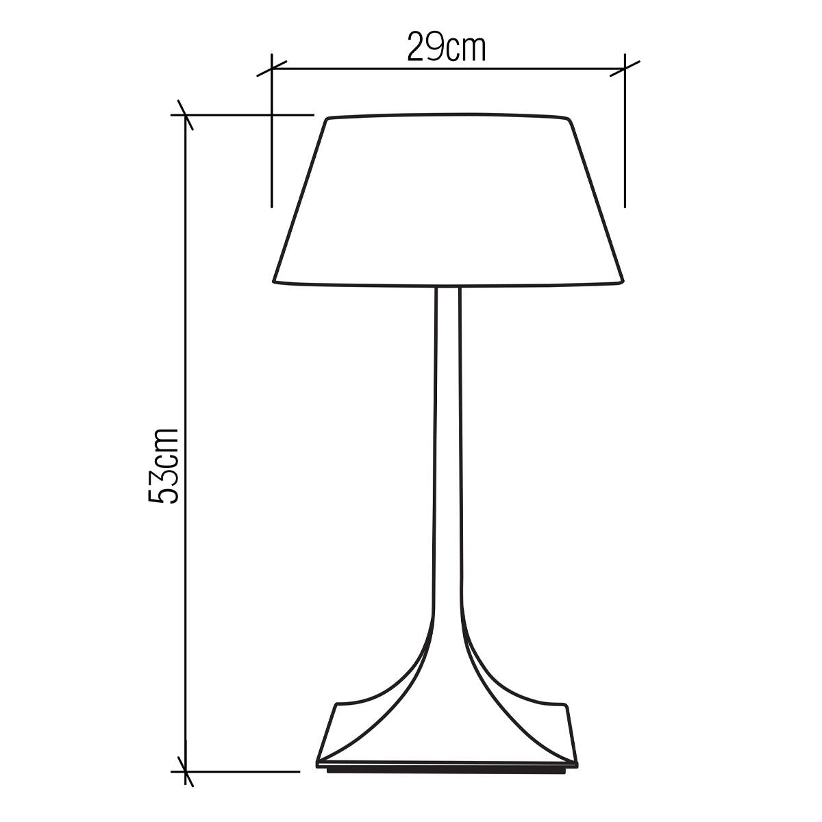 Настольная лампа со скошенным конусовидным абажуром и фигурной ножкой в цвете тик Accord Lighting в Грозном