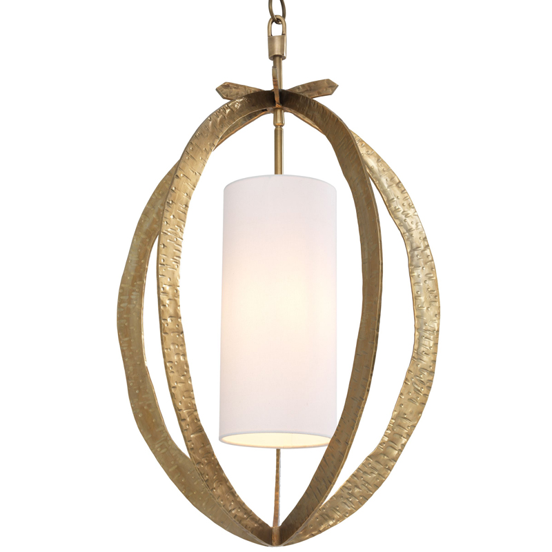 Подвесной светильник Eichholtz Chandelier Luciano brass Латунь Белый Подвесной светильник Eichholtz Chandelier Luciano brass Латунь Белый в Грозном | Loft Concept