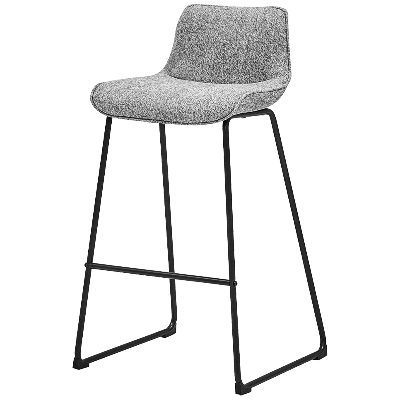 Барный стул Alonzo Bar Stool Gray Черный Светло-серый Барный стул Alonzo Bar Stool Gray Черный Светло-серый в Грозном | Loft Concept