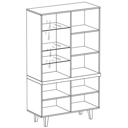 Шкаф-буфет Arden Mirror Cupboard Шкаф-буфет Arden Mirror Cupboard в Грозном