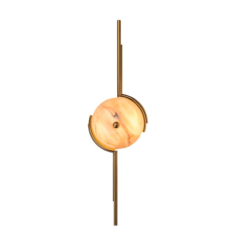 Бра Chelsom Limited Wall Lamp Marble Латунь Бра Chelsom Limited Wall Lamp Marble Латунь в Грозном | Loft Concept