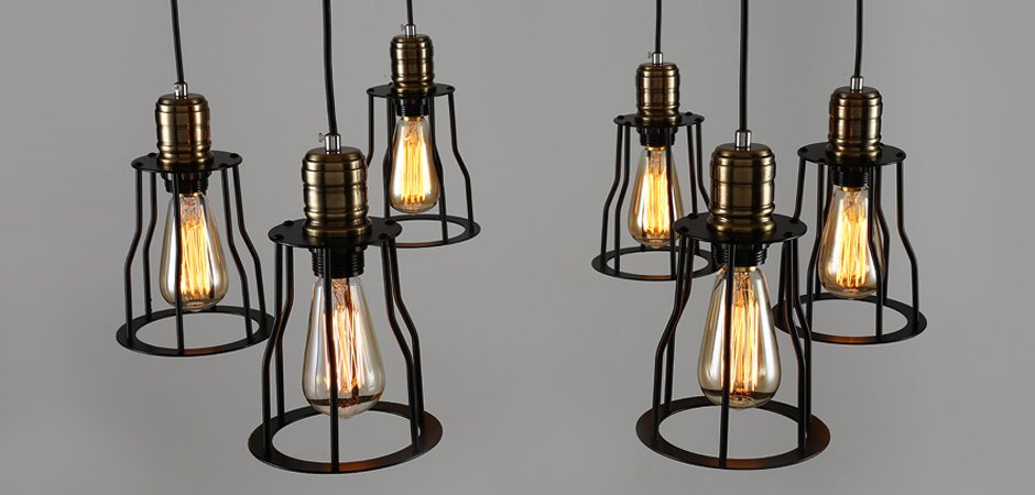 Подвесной светильник Loft Industrial Cage Filament Pendant Подвесной светильник Loft Industrial Cage Filament Pendant - Loft-Concept в Грозном