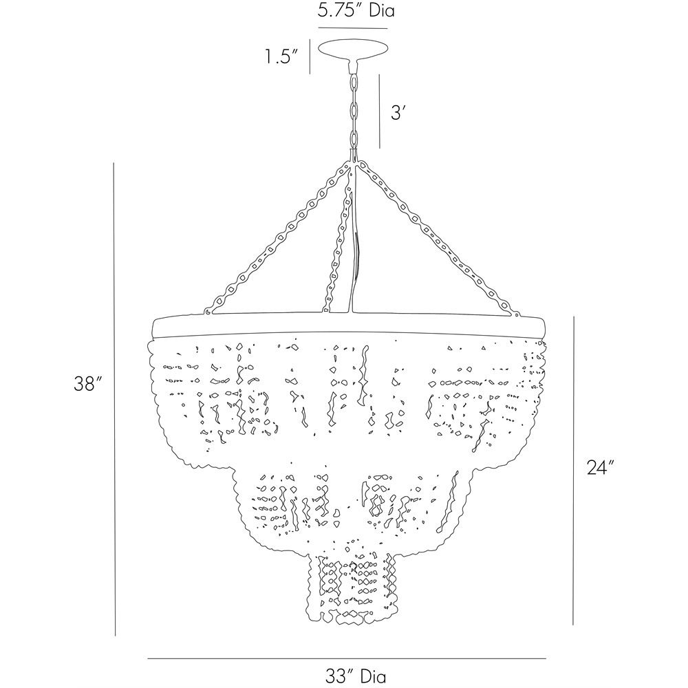 Люстра Arteriors CHAPPELLET CHANDELIER Люстра Arteriors CHAPPELLET CHANDELIER в Грозном