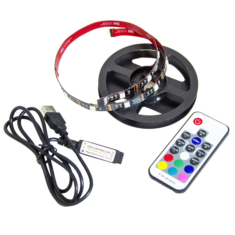 Комплект светодиодной ленты 7,2W/m 30LED/m 5050SMD разноцветная 0,5М Белый Комплект светодиодной ленты 7,2W/m 30LED/m 5050SMD разноцветная 0,5М Белый в Грозном | Loft Concept