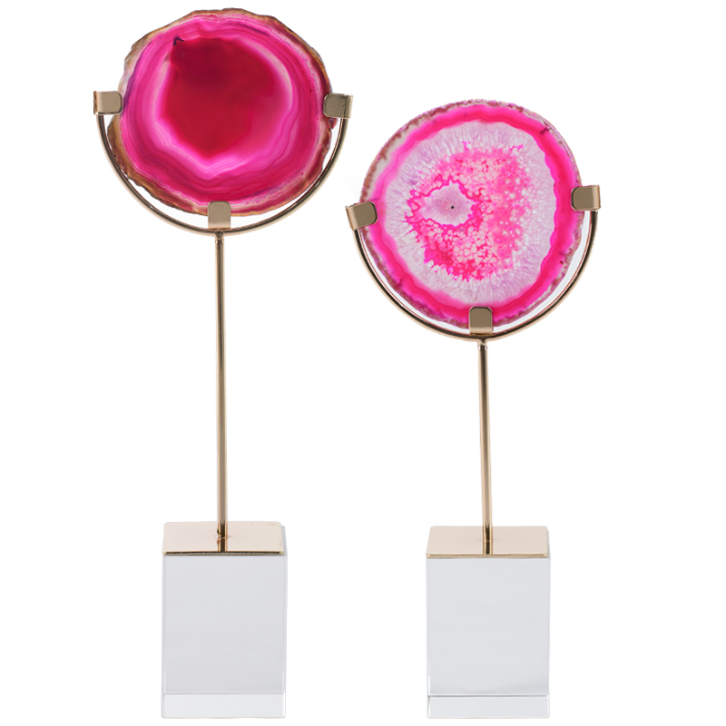 Комплект из 2-х статуэток AGATE DESIGN Pink Комплект из 2-х статуэток AGATE DESIGN Pink в Грозном | Loft Concept