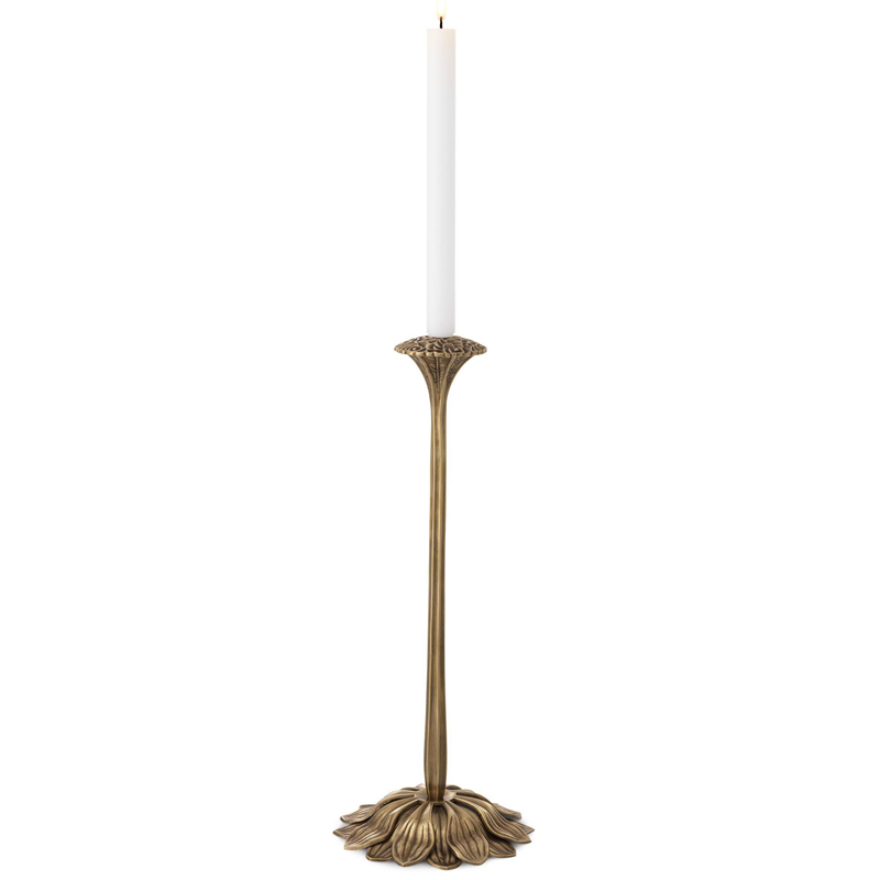 Подсвечник Eichholtz Candle Holder Lorraine Винтажная латунь Подсвечник Eichholtz Candle Holder Lorraine Винтажная латунь в Грозном | Loft Concept