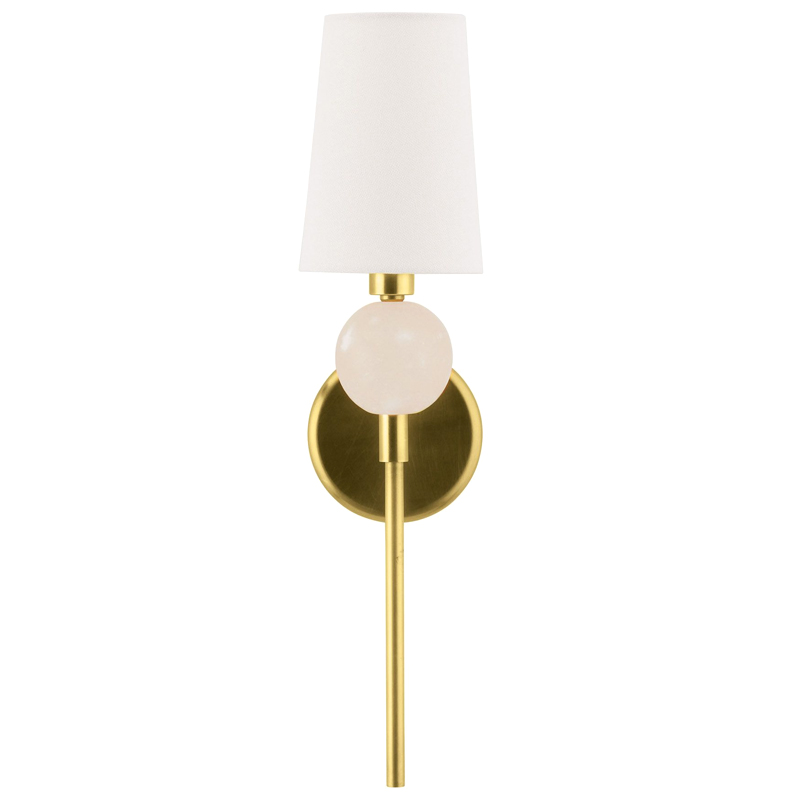 Бра Arteriors MENDEE SCONCE GOLD Золотой Белый Бра Arteriors MENDEE SCONCE GOLD Золотой Белый в Грозном | Loft Concept