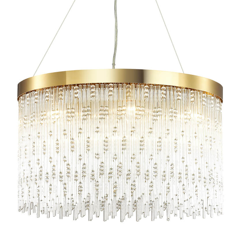 Люстра Hailstorm Rain Kerri Chandelier gold 60 Прозрачный (Transparent) Золотой Люстра Hailstorm Rain Kerri Chandelier gold 60 Прозрачный (Transparent) Золотой в Грозном | Loft Concept