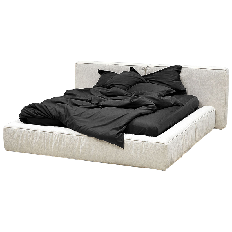 Кровать двуспальная с подъёмным механизмом Madelyn Bed White Белый Кровать двуспальная с подъёмным механизмом Madelyn Bed White Белый в Грозном | Loft Concept