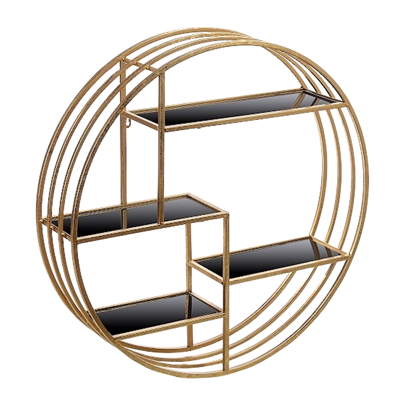 Полка Quaternion Circle Gold Золотой Желтый Полка Quaternion Circle Gold Золотой Желтый в Грозном | Loft Concept