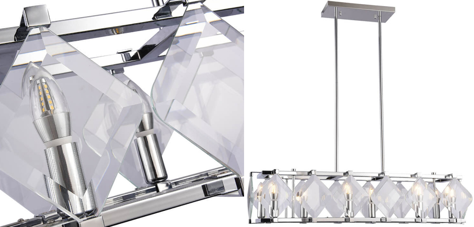Люстра Glass Rhombus Lighting Люстра Glass Rhombus Lighting - Loft-Concept в Грозном