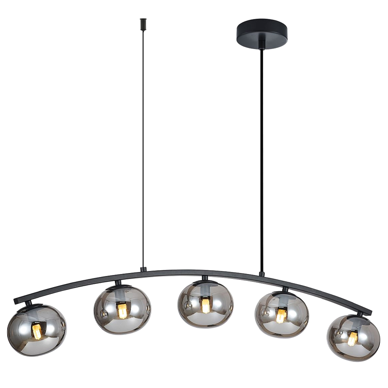 Люстра B.LUX Матовый черный каркас 93 см Черный матовый Серый Люстра B.LUX Матовый черный каркас 93 см Черный матовый Серый в Грозном | Loft Concept