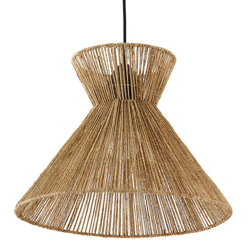 Подвесной светильник Signe Wicker Hemp Beige Horn Бежевый Подвесной светильник Signe Wicker Hemp Beige Horn Бежевый в Грозном | Loft Concept