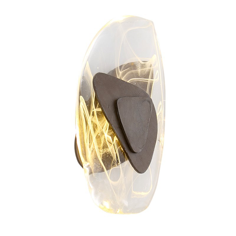 Бра Transparent Pebbles Sconces Темная бронза Прозрачный Бра Transparent Pebbles Sconces Темная бронза Прозрачный в Грозном | Loft Concept