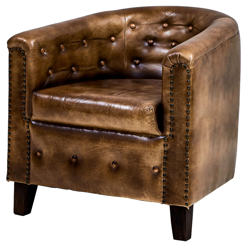 Кресло Grantham Chair Коричневый винтаж Кресло Grantham Chair Коричневый винтаж в Грозном | Loft Concept