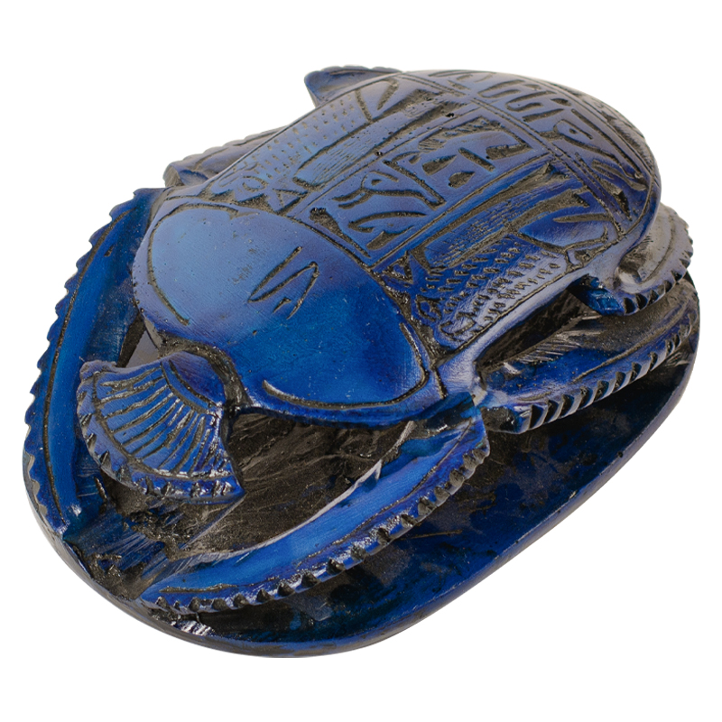 Статуэтка Скарабей Scarab Beetle blue Синий Статуэтка Скарабей Scarab Beetle blue Синий в Грозном | Loft Concept